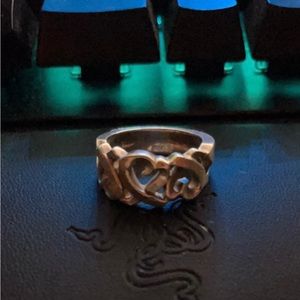 Authentic Tiffany & Co Paloma Picasso Loving Hearts Collection Ring.